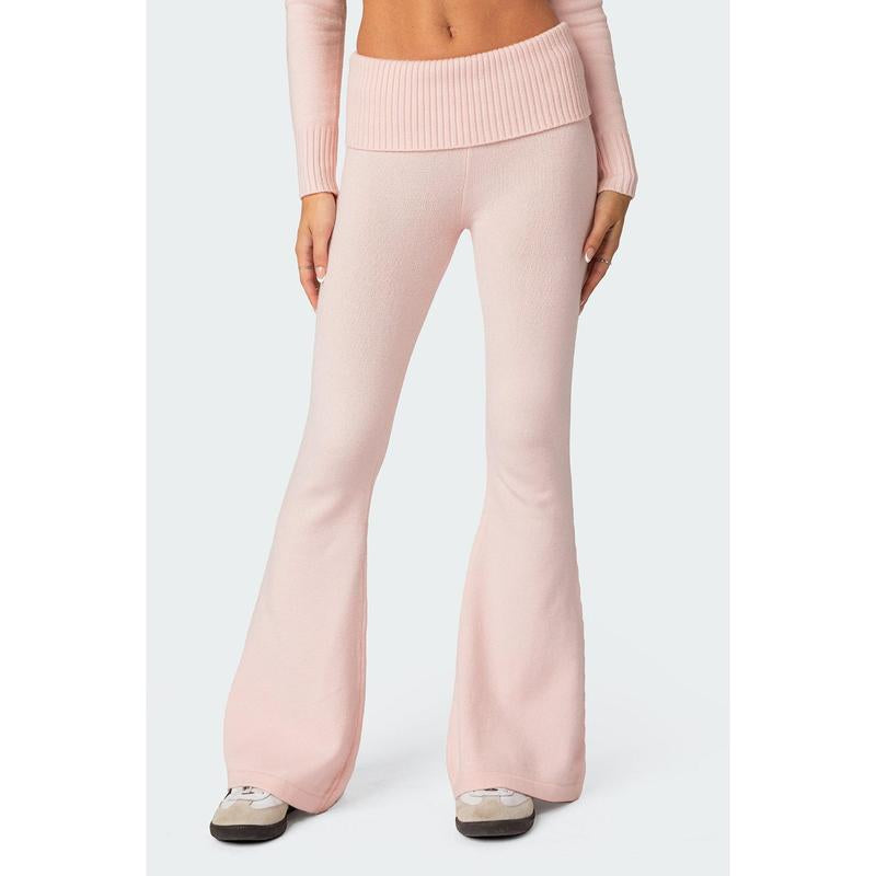 Desiree Knitted Low Rise Fold over Pants