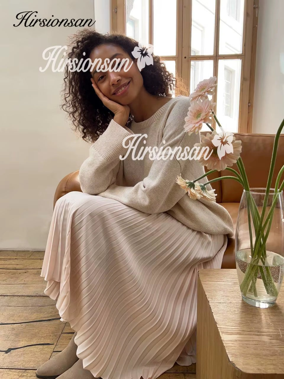 Pleated Skirts Women 2023 Autumn New Korean Fashion Vintage Solid a Line Skirt for Lady Chic Elegant Midi Skirt