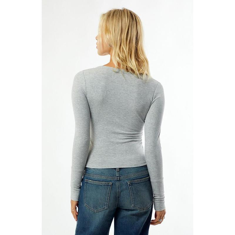 Your Favorite Women'S Payton Long Sleeve Henley Top