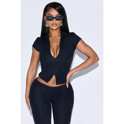 Dixie Double Lined Pant Set - Black