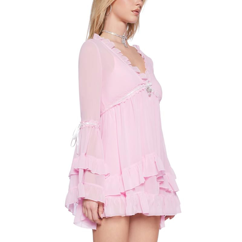 Real Divinity Mini Dress - Light Pink